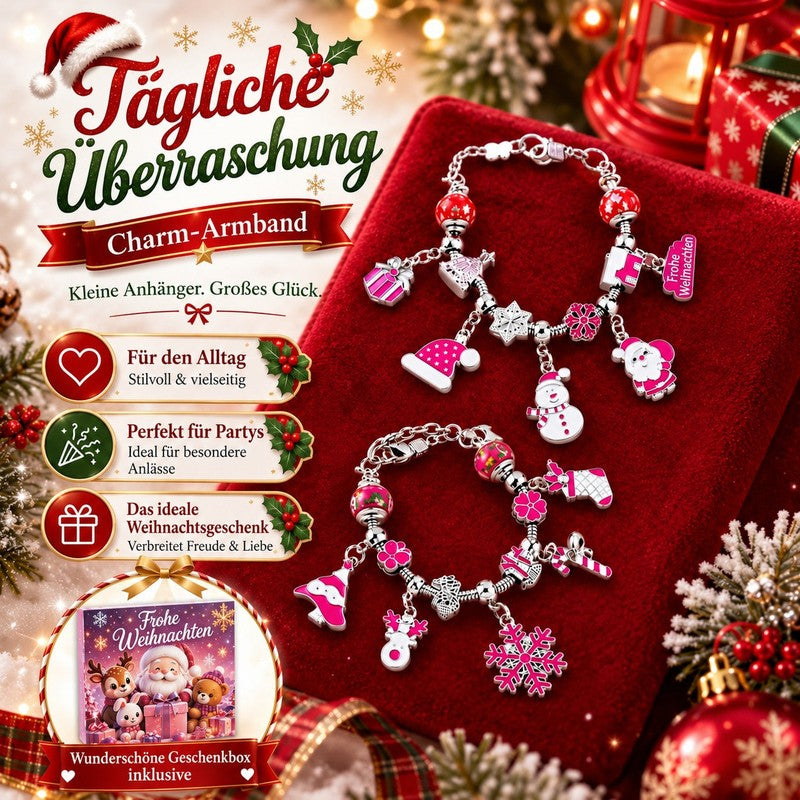 Calendrier de l'Avent Kit Bracelets de Noël – 24 cases