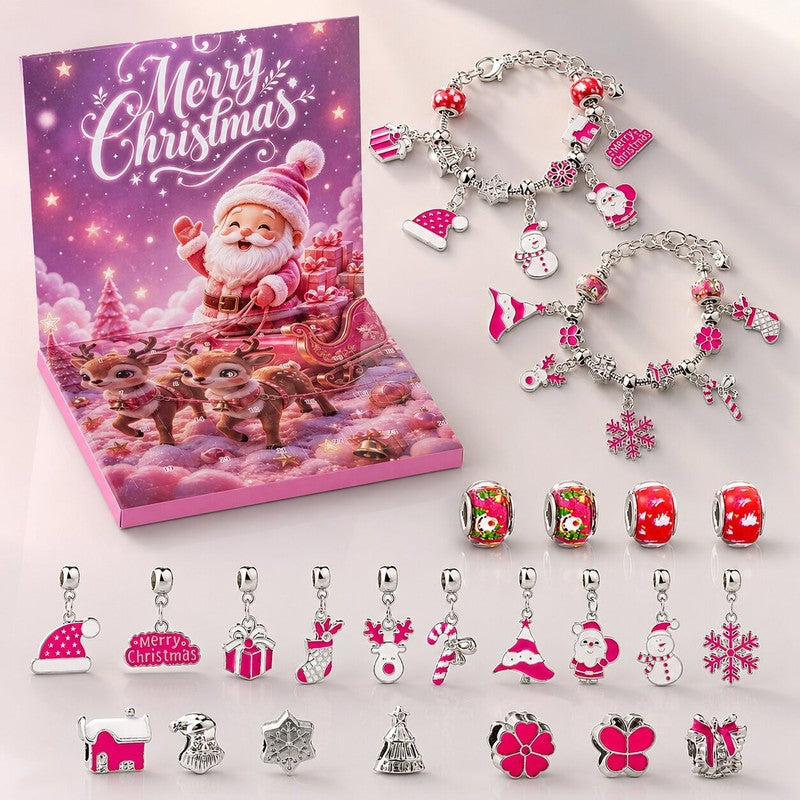 Calendrier de l'Avent Kit Bracelets de Noël – 24 cases